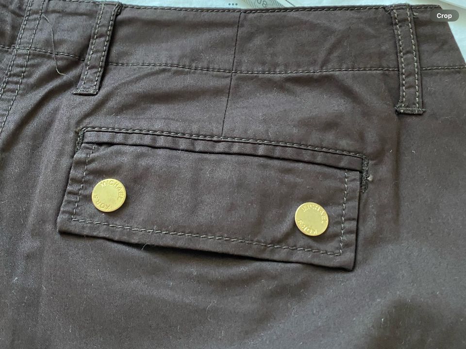 Michael Kors cargo Hose braun Gold emblems Neu gr 10P 40 in Köln