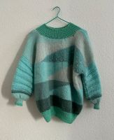 Pullover Wolle Mohair M hellblau türkis Handgestrickt NEU! Nordrhein-Westfalen - Krefeld Vorschau