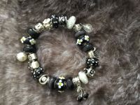Armband Charms Beads, Pandora-Stil, schwarz, 21 cm - ungetragen Bayern - Dießen Vorschau