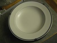 MIKASA 8 SUPPENTELLER Bone China PRINCETON weiß mit Platin-Rand Nordrhein-Westfalen - Meckenheim Vorschau