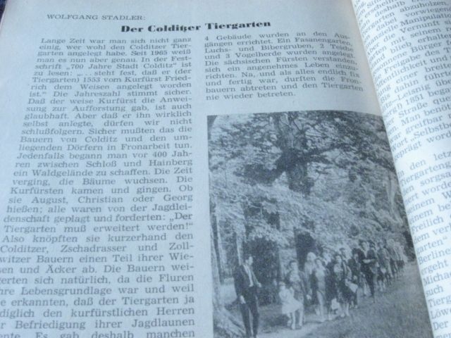 Heimatkalender  Wurzen, Oschatz , Grimma > 1968 in Zschadraß