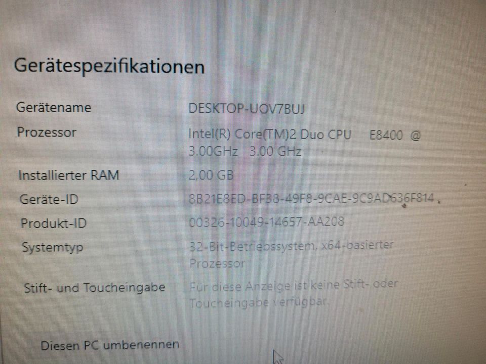 Fujitsu ESPRIMO E5720 E8400 Desktop Intel® Core™2 + LCD Monitor z in Bochum