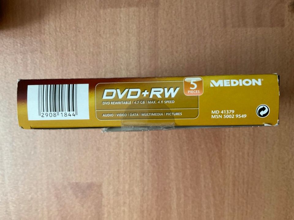 5 x DVD+RW, Originalverpackung in Dresden