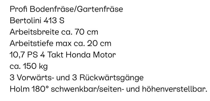 Gartenfräse, Motorhacke in Aldersbach