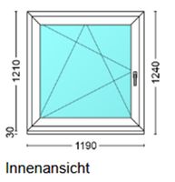 1tlg. Fenster B:1190 x H: 1210 mm - Neuware Bayern - Rödental Vorschau