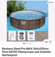 Bestway Steel Pro Max 366×100 cm Pool, gebraucht Schleswig-Holstein - Rieseby Vorschau
