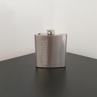 Jägermeister Flachmann Stainless Steel 6oz Schriftzug gestanzt Frankfurt am Main - Bornheim Vorschau