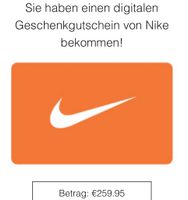 Nike Gutschein 259,95€ Hessen - Dieburg Vorschau