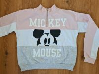 Kapuzenpulli Sweatshirt weiß rosa grau H&M 170 kurz mickey maus Kr. Altötting - Burghausen Vorschau