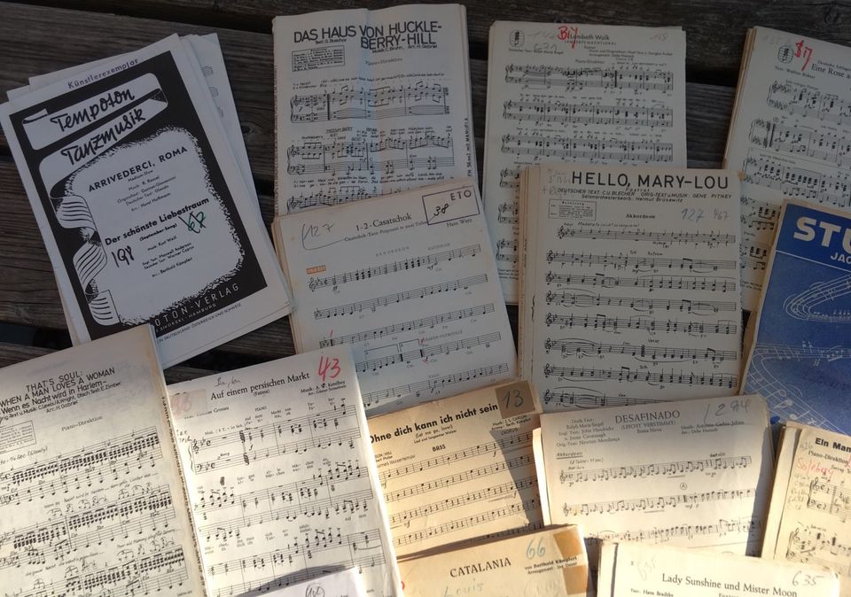 Konvolut alte Musiknoten Arrangements Verschiedene Stimmen Combo in Murnau am Staffelsee