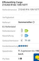 215/65R16C Goodyear Efficient Grip Cargo 109/107T Saarland - Merzig Vorschau