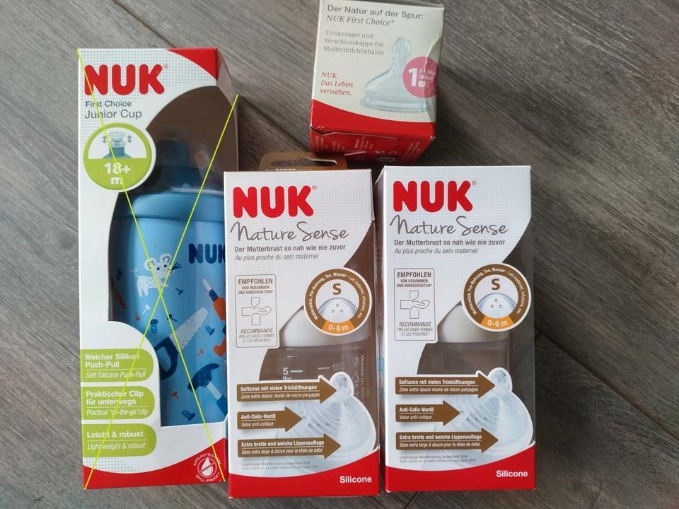 Reduziert ½ Preis NUK Nature Sense Silikon S Trinksauger  NEU in Urbach