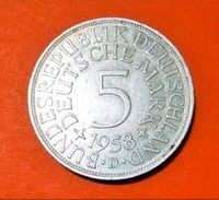 Stempeldrehung 5 DMark Silberadler 1958 D in 625er Silber Nordrhein-Westfalen - Wermelskirchen Vorschau