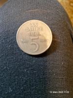 5 - Markstück DDR 1969 - 20 Jahre DDR Sachsen - Zwochau Vorschau