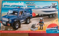 Playmobil 5187 Polizei-Truck mit Speedboot Hessen - Ortenberg Vorschau
