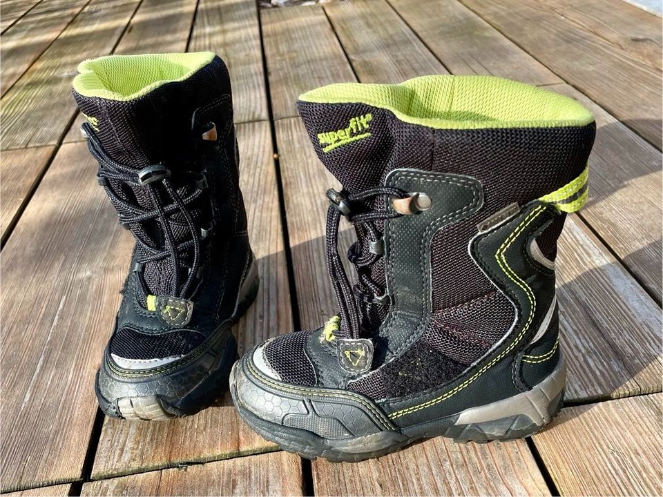 Superfit Winterstiefel, 26 schwarz grün Kinder Schuhew in Gersthofen