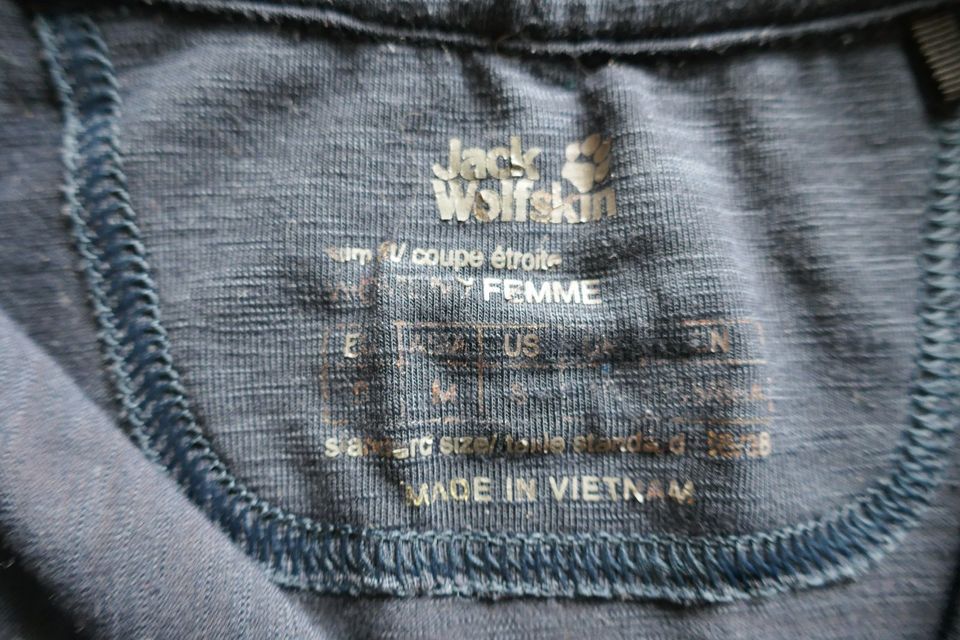 Jack Wolfskin T-Shirt, Poloshirt, Damen, blau, Größe S in Schramberg