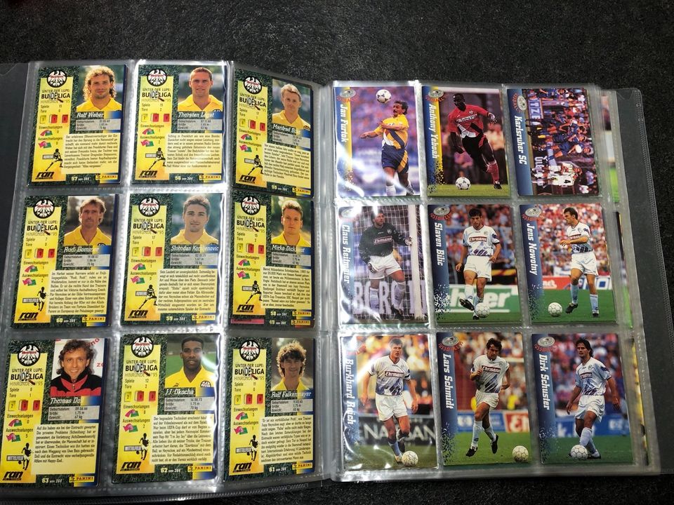 Panini Fußball Bundesliga 94/95 Sammelkarten RAN Trading Cards in Bestensee