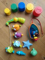 Baby Spielzeug zum Baden mit Angel und Bechern Sachsen - Grimma Vorschau