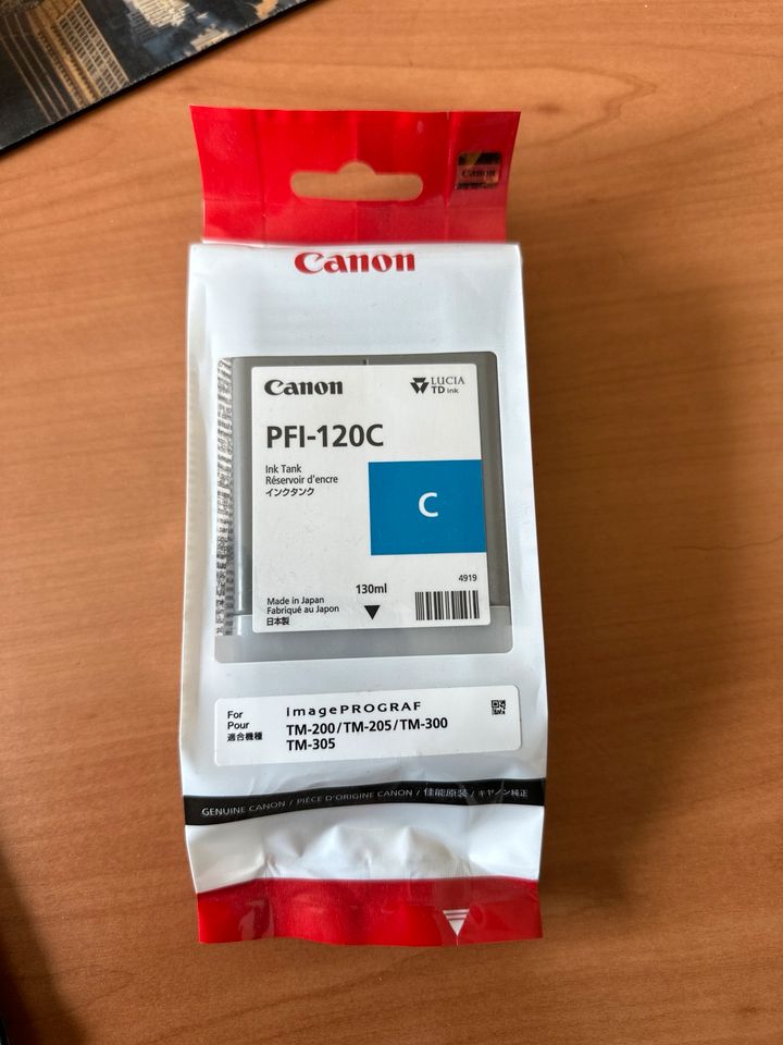 Canon Tinte PFI-120c für TM-200 205 300 305 in Riegelsberg