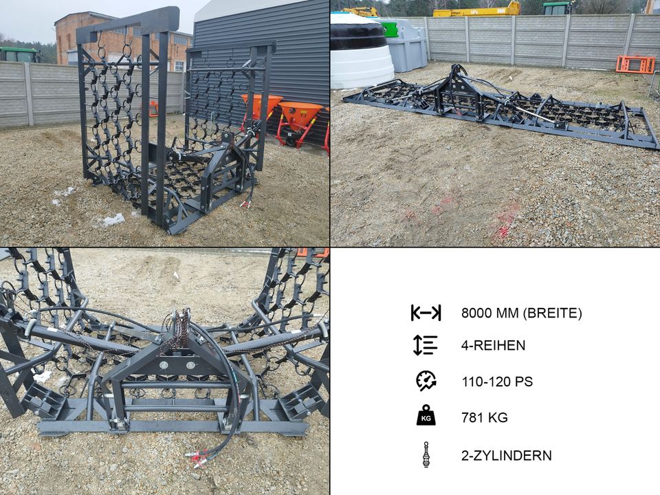 Viele Breite | Wiesenegge Wiesenschleppe Feldegge für Traktoren in Neuhardenberg