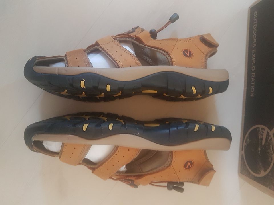 Schuhe Herren braun beige EU Größe 45 Outdoor Wandern Sandalen in Altenburg