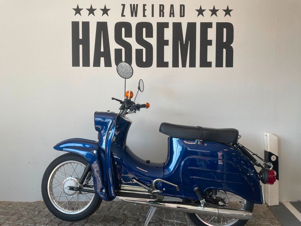 Simson Schwalbe KR51/1, 4 Gang, Neuaufbau, restauriert in Malchin