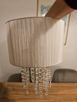 Lampenschirm weiß Kronleuchter Strasssteine Stoff 30 cm Lampe Frankfurt am Main - Bergen-Enkheim Vorschau