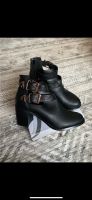 Stiefeletten mit Absatz 37 Schwarz Cut Outs Schnalle Ankle Boots Hamburg-Mitte - Hamburg Billstedt   Vorschau