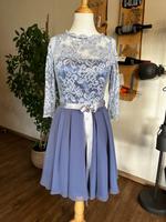 Abendkleid Cocktailkleid Swing Spitze Chiffon silber-grau-blau 38 Sachsen - Radeburg Vorschau