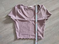 T-Shirt Crop Lila Pull&Bear Dresden - Johannstadt Vorschau