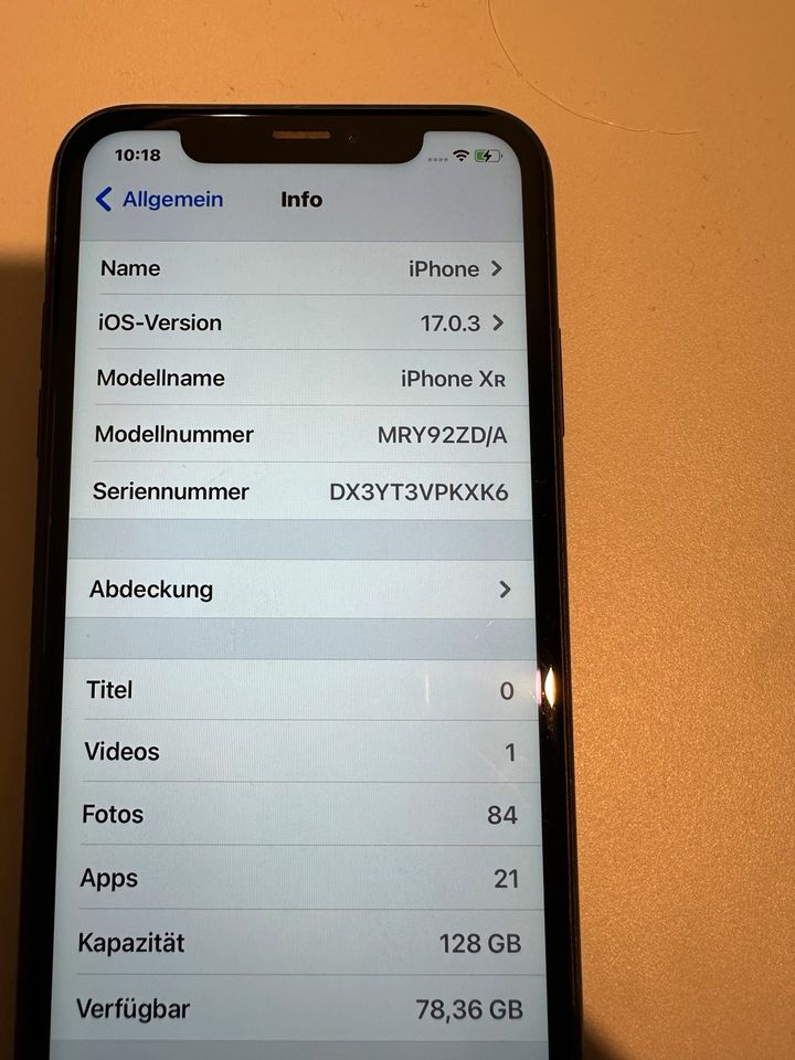 iPhone XR 128GB schwarz in Spenge