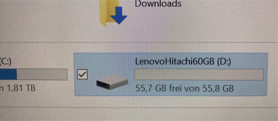 Festplatte 2,5“ 60GB SATA 5400rpm Hitachi for Lenovo in Eberswalde