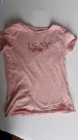 Baumwoll-Tshirt rosa mit Blumenprint Leipzig - Schleußig Vorschau