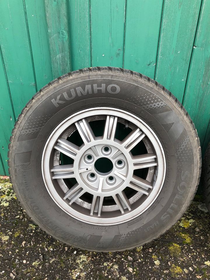 4 Orig. Volvo 240 Alufelgen m. Ganzjahresreifen, 7mm, 195/70R14 in Varel