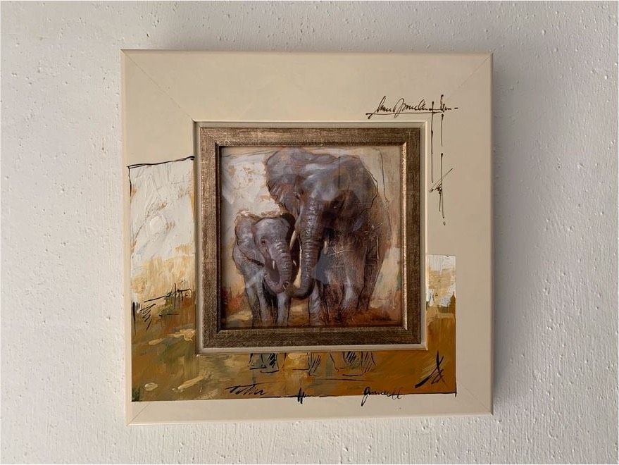 Elefant Druck Gemalde Elephant Paint Painting in Roßwein