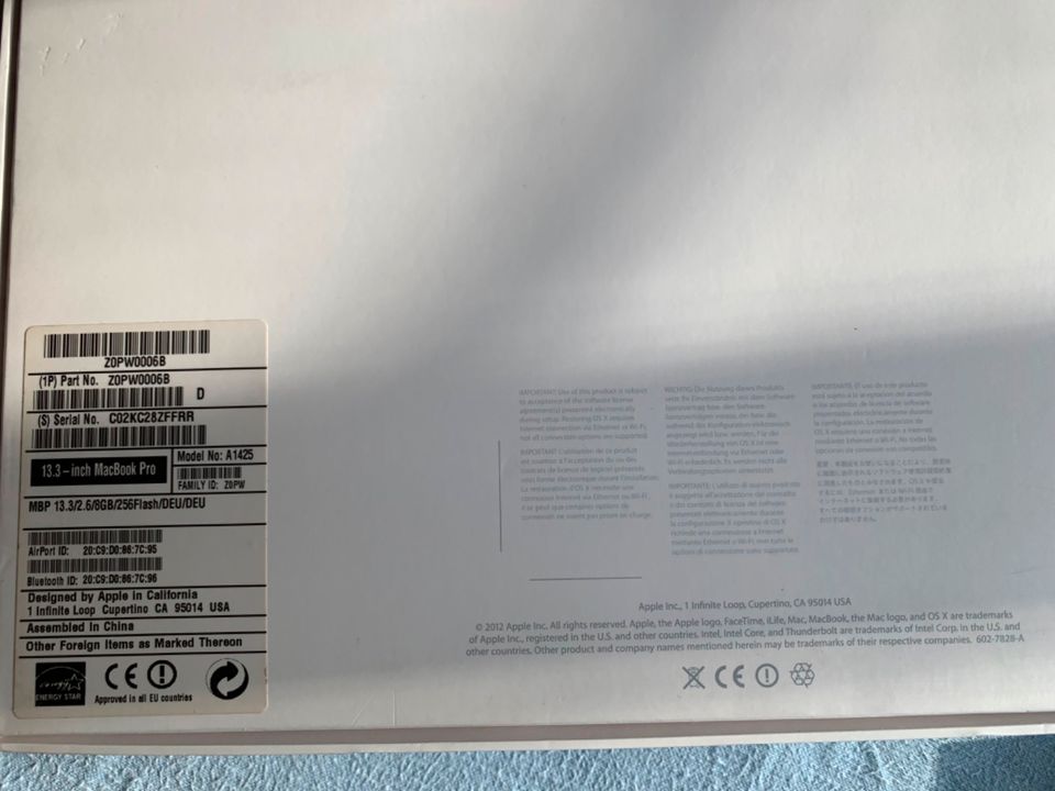 +++ Apple MacBook Pro (Retina 13 Zoll, Anfang 2013)  +++ in Bonn