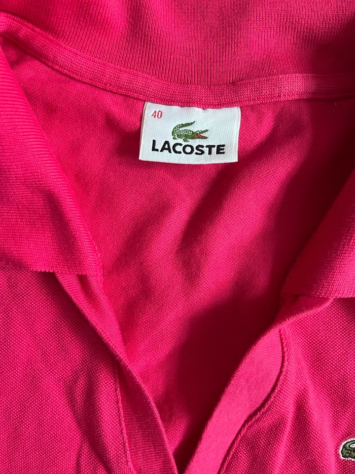 Lacoste Slim Fit ärmelloses Poloshirt 40 pink in München