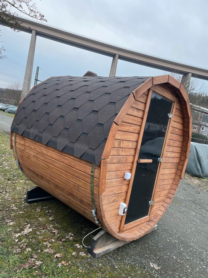 Fasssauna ink Holzofen  2 m / Gartensauna/ Sauna in Siegen