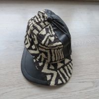 Vintage Kappe Cap Mütze Leder Stoff ungetragen NY Saarland - Überherrn Vorschau