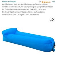 Luftsofa blau Hessen - Rotenburg Vorschau