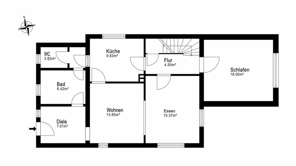 Einfamilienhaus auf großem Grundstück in Joldelund