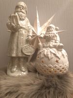 2 x Weihnachtsmann Santa Nikolaus Weiß shabby Nordrhein-Westfalen - Geldern Vorschau