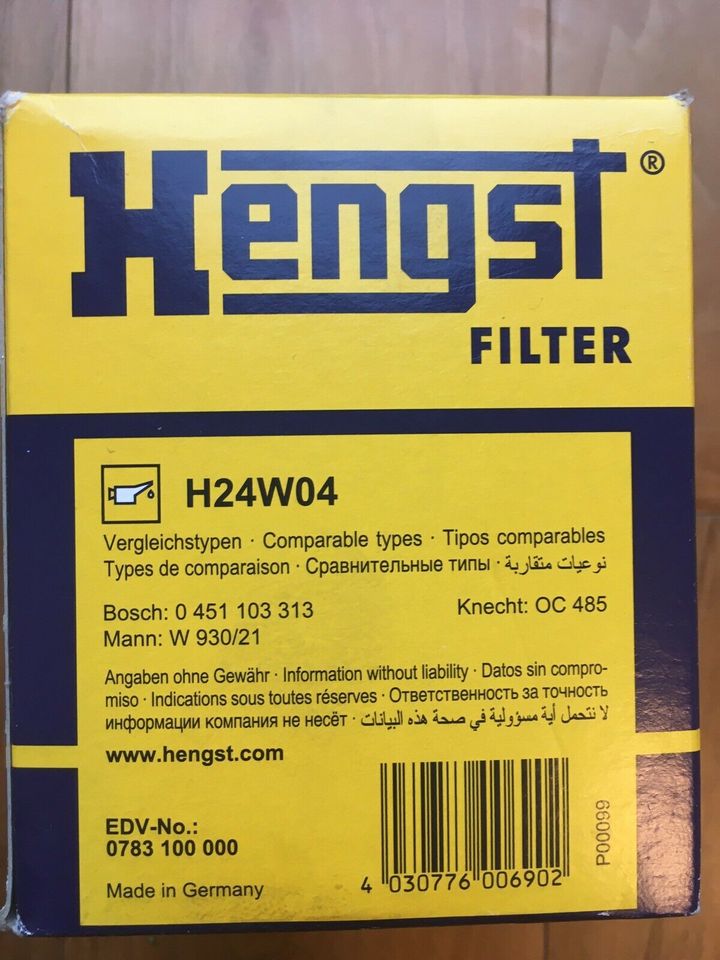 Filter Hengst H24W04 in Meckenbeuren