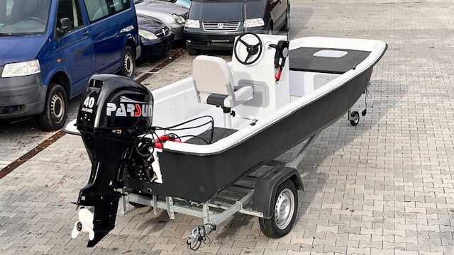 Motorboot M14 für Angler /Freizeit GFK 4,35x1,75m 40 PS NEU in Schwabach