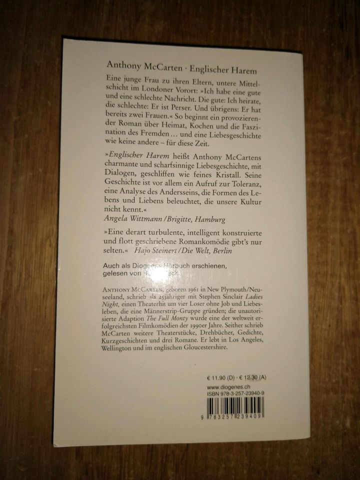 Englischer Harem Roman von Anthony Mccarten in Tübingen