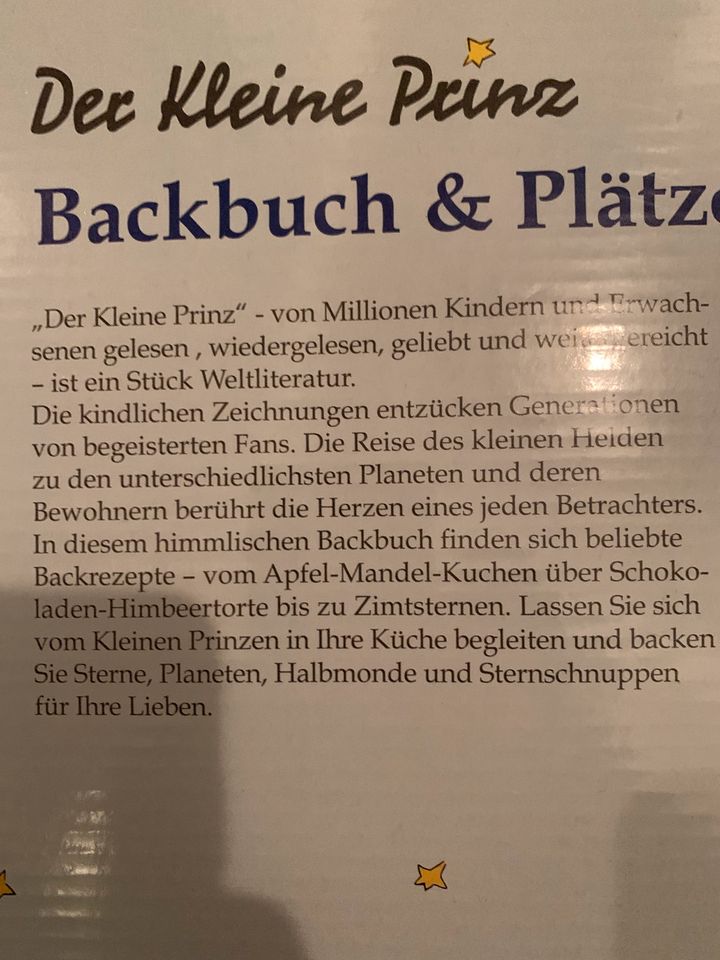 Der kleine Prinz Backbuch mit Plätzchenausstecher in München