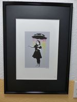 Banksy "Umbrella Girl" Lithographie, limitiert, gerahmt, signiert Nordrhein-Westfalen - Gronau (Westfalen) Vorschau