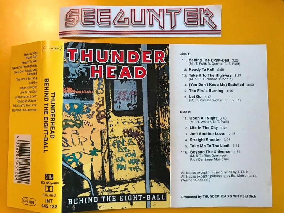 THUNDERHEAD – Behind The Eight-Ball - MC - TOP! Hard Rock/Metal in Wismar