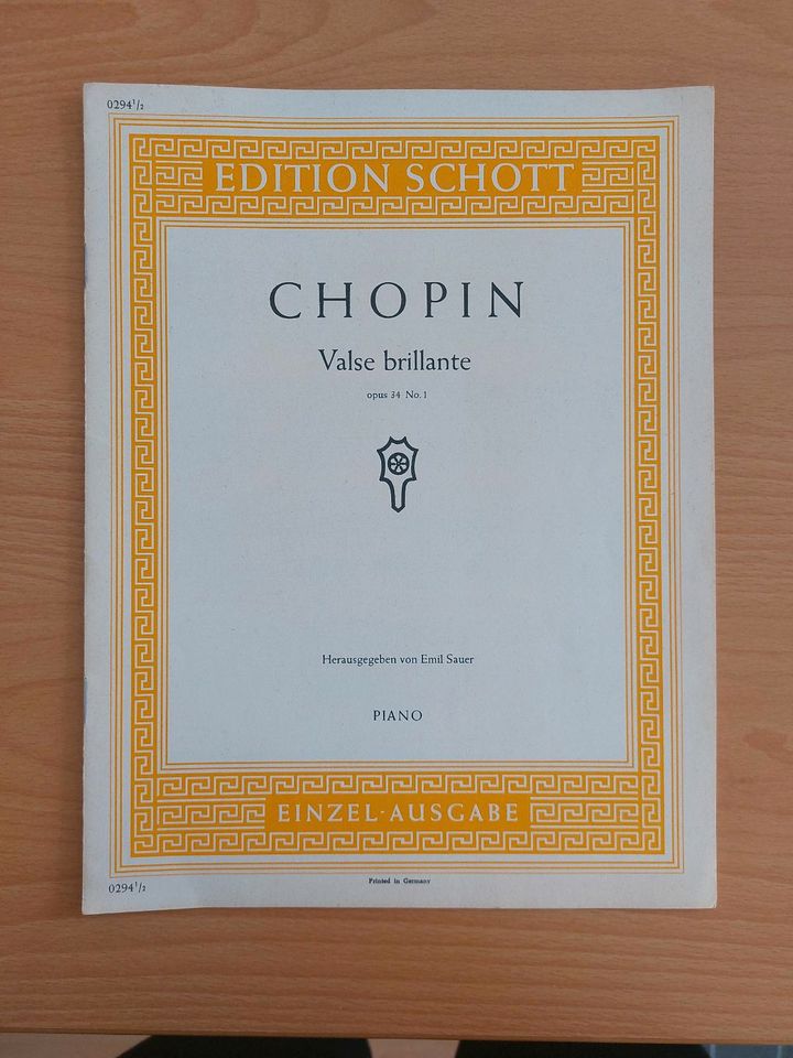 Klavier Noten Chopin Mozart Schubert Beethoven Dvorak Rubinstein in Heidelberg